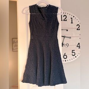 Navy Blue Lace Dress
